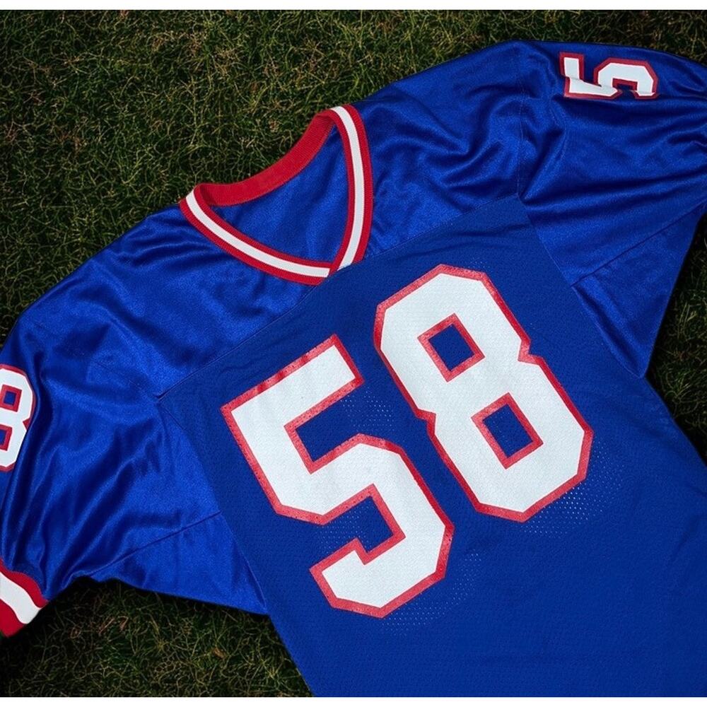New York Giants Carl Banks #58 NFL Russell Athletic Jersey USA Size 40 M Vintage - Picture 6 of 14